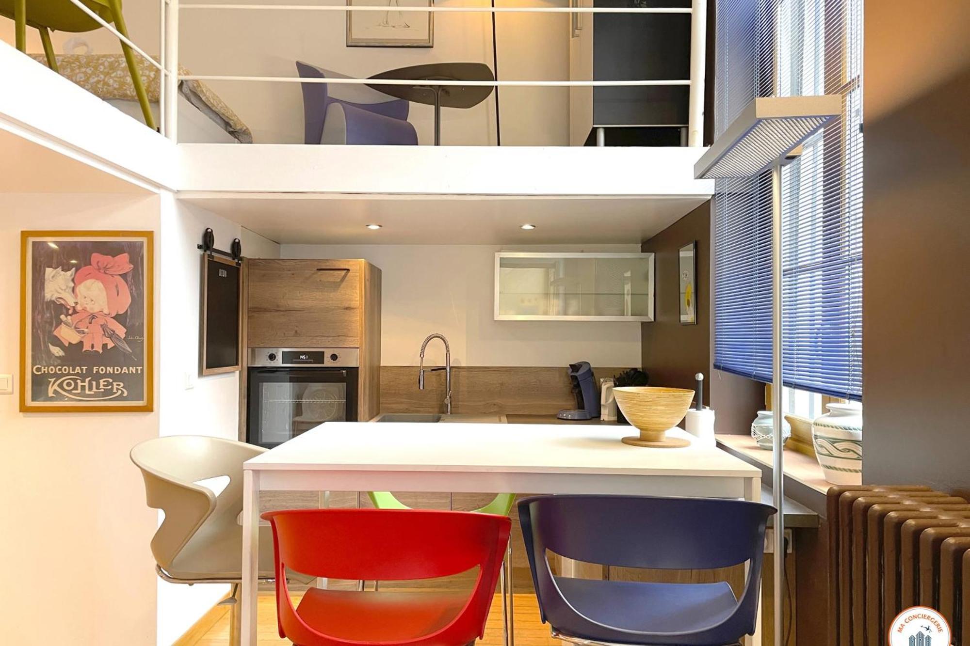 Apartamento Loft De L'Artiste - Parking - Standing Ruão