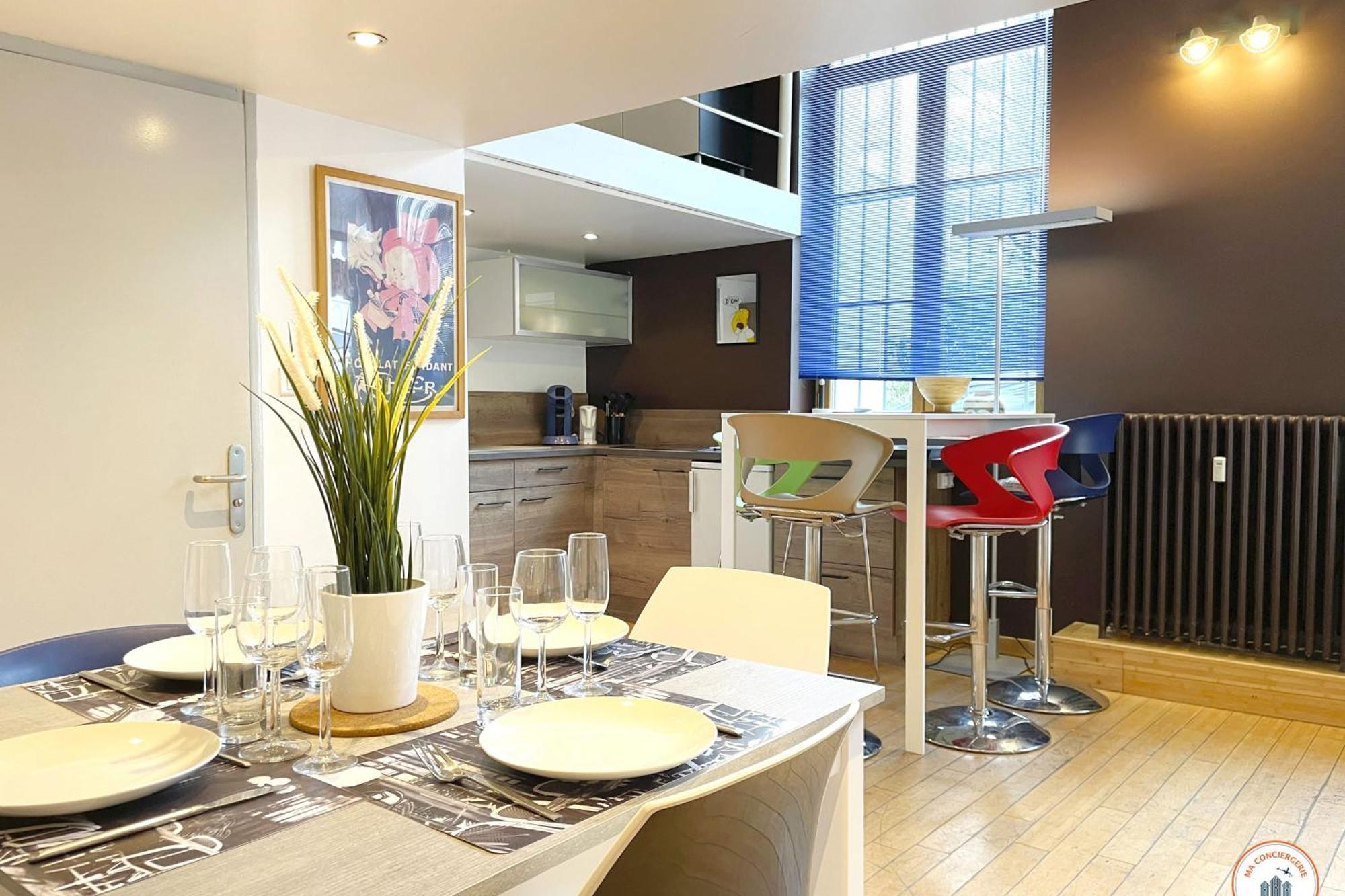 Loft De L'Artiste - Parking - Standing Apartment Rouen